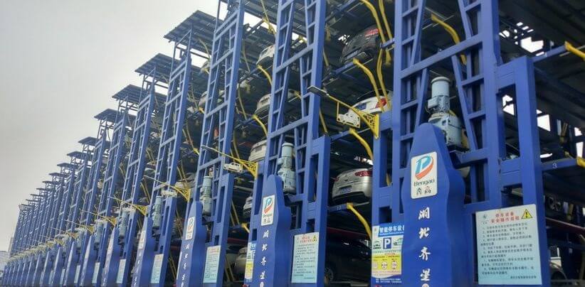 K系列螺旋錐齒輪減速機(jī)在立體車庫上使用.jpg