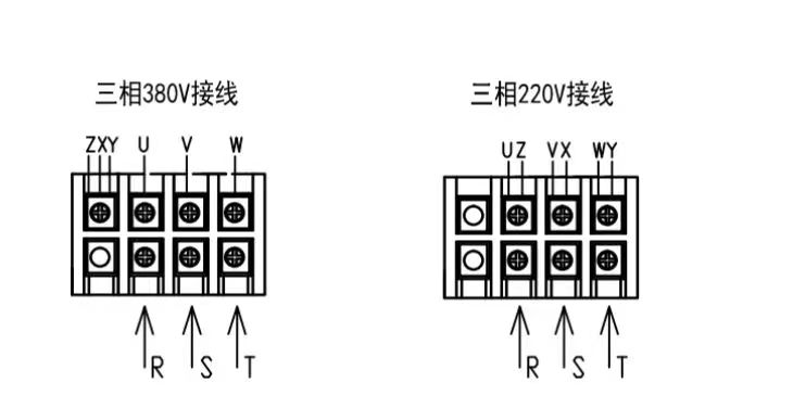 士元風(fēng)扇電機(jī)三相380V，三相220V接線圖.jpg